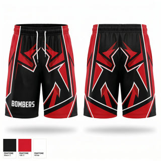 Athletic Shorts With Pockets, Bombers, Baseball, Teamtime, Team time, sublimation, custom sports apparel, team uniforms, spirit wear, spiritwear, sports uniforms, custom shirts, team store, custom team store, fundraiser sports, apparel fundraiser