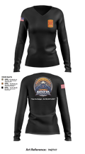 Honey Badgers / 30X 25750949 Women's Long Sleeve V-neck Shirt - 4