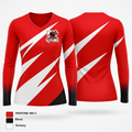 SANDLOT 21757045 Women's Long Sleeve V-neck Shirt - 1