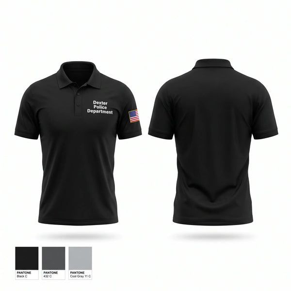 Short Sleeve Performance Polo, Dexter Police Department, Police, Teamtime, Team time, sublimation, custom sports apparel, team uniforms, spirit wear, spiritwear, sports uniforms, custom shirts, team store, custom team store, fundraiser sports, apparel fundraiser