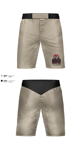 Fight Shorts, JOKERS WILD, Wrestling, Teamtime, Team time, sublimation, custom sports apparel, team uniforms, spirit wear, spiritwear, sports uniforms, custom shirts, team store, custom team store, fundraiser sports, apparel fundraiser