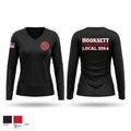 Hooksett Firefighters Union Women's Long Sleeve V-neck Shirt - 1