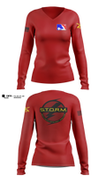 H2F STORM Women's Long Sleeve V-neck Shirt - 44