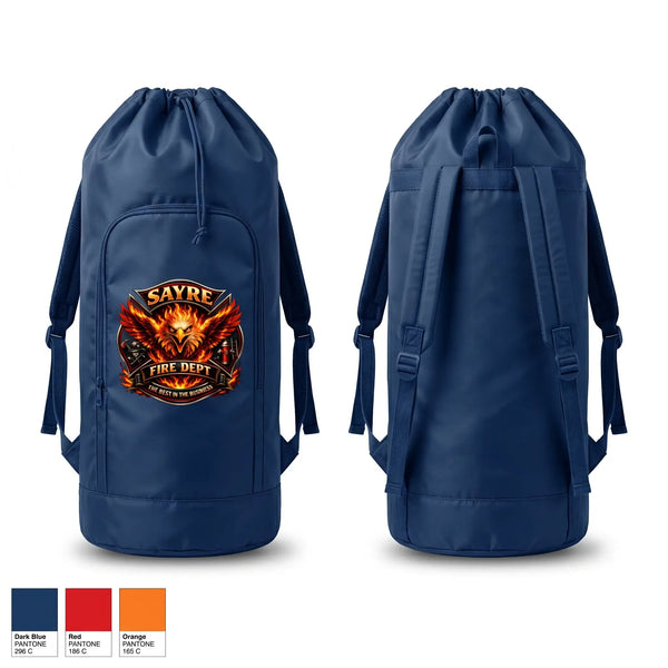 Gear Bag, Sayre Fire & Rescue, Fire Department, Teamtime, Team time, sublimation, custom sports apparel, team uniforms, spirit wear, spiritwear, sports uniforms, custom shirts, team store, custom team store, fundraiser sports, apparel fundraiser