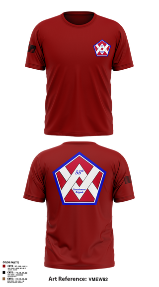 Short Sleeve Performance Shirt, 55th Sustainment Brigade, , Teamtime, Team time, sublimation, custom sports apparel, team uniforms, spirit wear, spiritwear, sports uniforms, custom shirts, team store, custom team store, fundraiser sports, apparel fundraiser