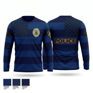 Long Sleeve Performance Shirt, Maquoketa Police Department, Police, Teamtime, Team time, sublimation, custom sports apparel, team uniforms, spirit wear, spiritwear, sports uniforms, custom shirts, team store, custom team store, fundraiser sports, apparel fundraiser