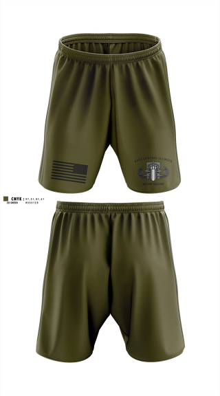 Athletic Shorts With Pockets, East Central Illinois Bomb Squad, Police, Teamtime, Team time, sublimation, custom sports apparel, team uniforms, spirit wear, spiritwear, sports uniforms, custom shirts, team store, custom team store, fundraiser sports, apparel fundraiser