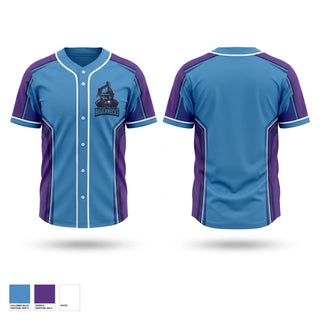 Full Button Baseball Jersey, Union County Roughnecks, Baseball, Teamtime, Team time, sublimation, custom sports apparel, team uniforms, spirit wear, spiritwear, sports uniforms, custom shirts, team store, custom team store, fundraiser sports, apparel fundraiser