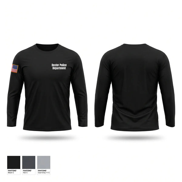 Long Sleeve Performance Shirt, Dexter Police Department, Police, Teamtime, Team time, sublimation, custom sports apparel, team uniforms, spirit wear, spiritwear, sports uniforms, custom shirts, team store, custom team store, fundraiser sports, apparel fundraiser