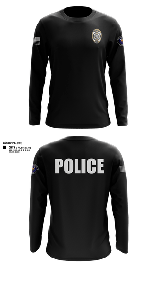 Long Sleeve Performance Shirt, Farmersville Police, Police, Teamtime, Team time, sublimation, custom sports apparel, team uniforms, spirit wear, spiritwear, sports uniforms, custom shirts, team store, custom team store, fundraiser sports, apparel fundraiser