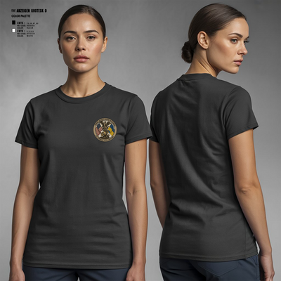 MSG DETACHEMENT KYIV 58946464 Women's Short Sleeve V-neck Shirt - 2