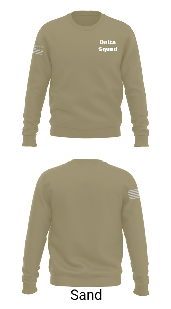 Crew Neck Sweatshirt, Delta Squad, , Teamtime, Team time, sublimation, custom sports apparel, team uniforms, spirit wear, spiritwear, sports uniforms, custom shirts, team store, custom team store, fundraiser sports, apparel fundraiser