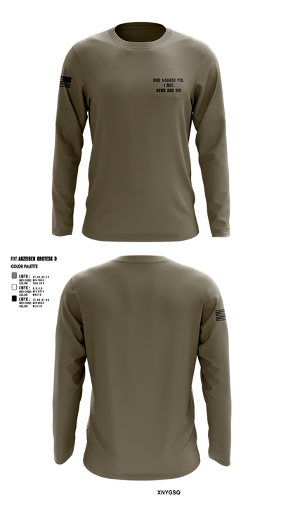 HHC 1-504TH PIR, 1 BCT, 82ND ABN DIV 37932169 Long Sleeve Performance Shirt 3