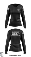 Hays County Sheriff’s Office 39669531 (SRO) Women's Long Sleeve V-neck Shirt - 6