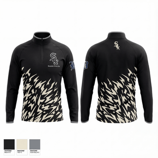 Quarter Zip Jacket, Bessemer WhiteSox, Baseball, Teamtime, Team time, sublimation, custom sports apparel, team uniforms, spirit wear, spiritwear, sports uniforms, custom shirts, team store, custom team store, fundraiser sports, apparel fundraiser