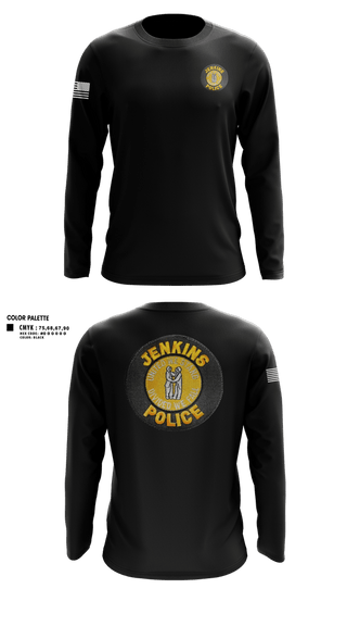 Long Sleeve Performance Shirt, Jenkins police department, Police, Teamtime, Team time, sublimation, custom sports apparel, team uniforms, spirit wear, spiritwear, sports uniforms, custom shirts, team store, custom team store, fundraiser sports, apparel fundraiser