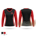 LegendZ Baseball Women's Long Sleeve V-neck Shirt - 1