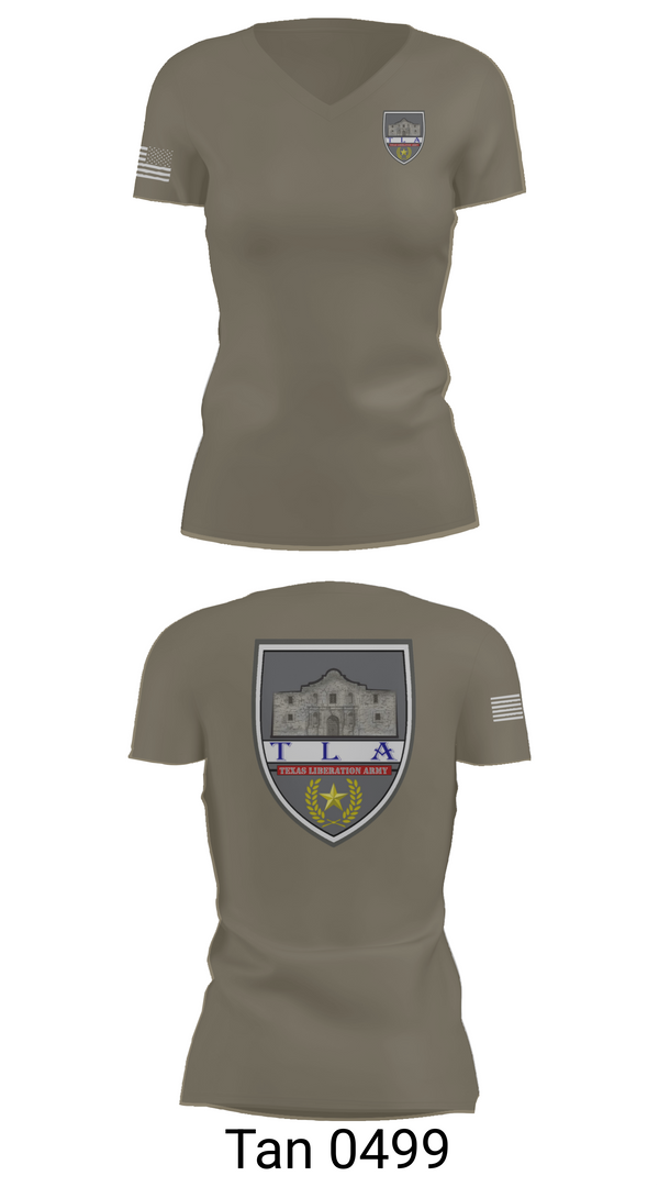 Womens Short Sleeve Vneck Shirt, Texas Liberation Army, Army, Teamtime, Team time, sublimation, custom sports apparel, team uniforms, spirit wear, spiritwear, sports uniforms, custom shirts, team store, custom team store, fundraiser sports, apparel fundraiser