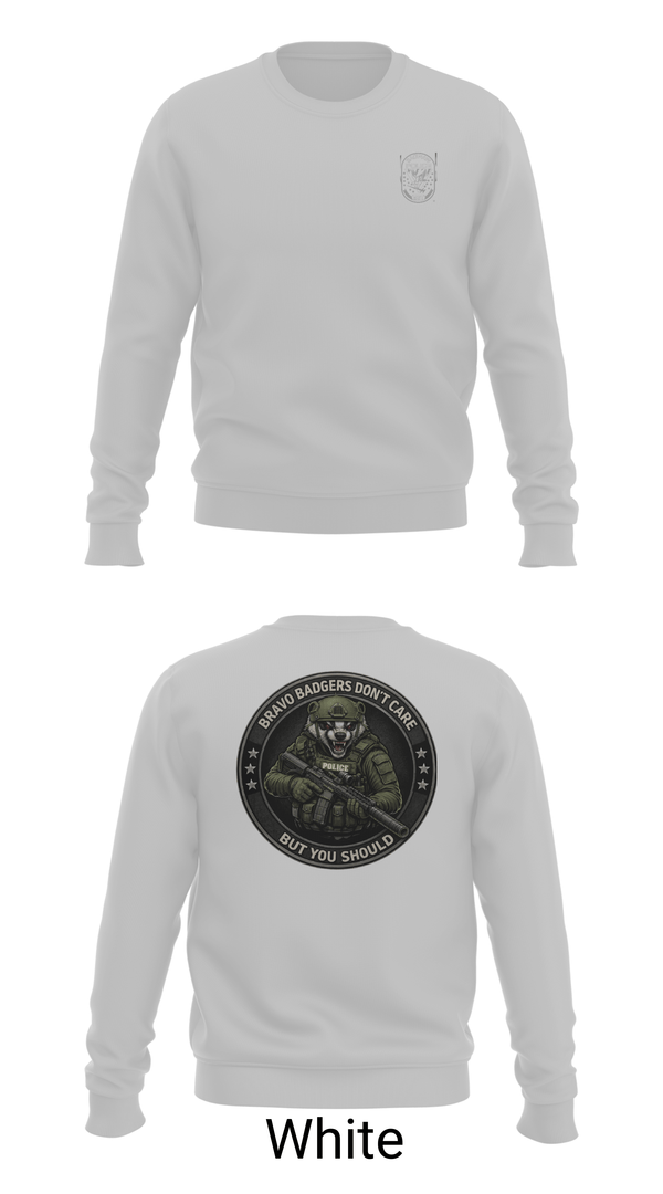 Crew Neck Sweatshirt, Saginaw Police Emergency Services Team, Police, Teamtime, Team time, sublimation, custom sports apparel, team uniforms, spirit wear, spiritwear, sports uniforms, custom shirts, team store, custom team store, fundraiser sports, apparel fundraiser