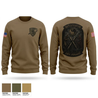 Crew Neck Sweatshirt, DET 3 HHB 1-111th FA, National Guard, Teamtime, Team time, sublimation, custom sports apparel, team uniforms, spirit wear, spiritwear, sports uniforms, custom shirts, team store, custom team store, fundraiser sports, apparel fundraiser