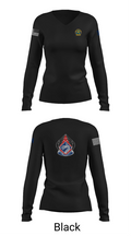 22 MPAD 53180921 Women's Long Sleeve V-neck Shirt - 37