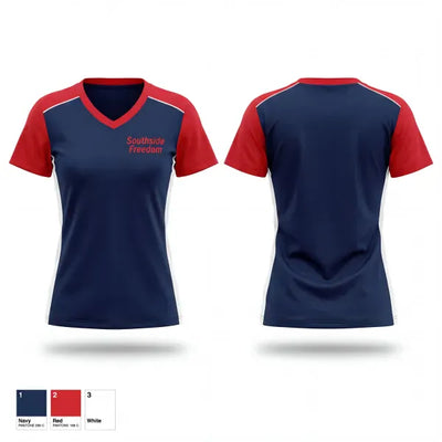 Southside Freedom 47530708 Women's Short Sleeve V-neck Shirt - 1