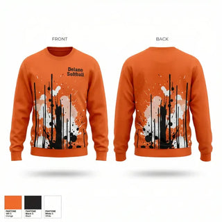 Crew Neck Sweatshirt, Delano Softball, Softball, Teamtime, Team time, sublimation, custom sports apparel, team uniforms, spirit wear, spiritwear, sports uniforms, custom shirts, team store, custom team store, fundraiser sports, apparel fundraiser