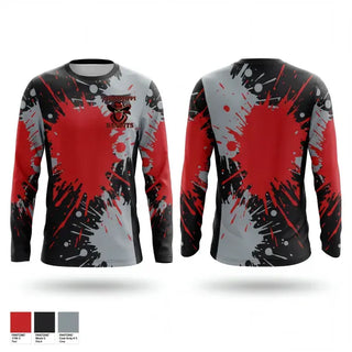 Long Sleeve Performance Shirt, Mississippi Bandits Youth Football and Cheer Team, , Teamtime, Team time, sublimation, custom sports apparel, team uniforms, spirit wear, spiritwear, sports uniforms, custom shirts, team store, custom team store, fundraiser sports, apparel fundraiser