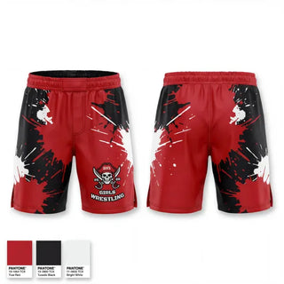 Fight Shorts, Bolingbrook High School, Wrestling, Teamtime, Team time, sublimation, custom sports apparel, team uniforms, spirit wear, spiritwear, sports uniforms, custom shirts, team store, custom team store, fundraiser sports, apparel fundraiser