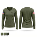 Homeland Security Investigations Women's Long Sleeve V-neck Shirt - 1
