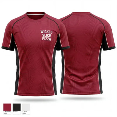Wicked Slice Pizza 21340134 Old School Cotton Feel Shirt - 1