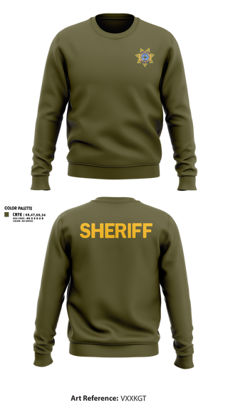 Crew Neck Sweatshirt, Clinton County Sheriff's Office, Police, Teamtime, Team time, sublimation, custom sports apparel, team uniforms, spirit wear, spiritwear, sports uniforms, custom shirts, team store, custom team store, fundraiser sports, apparel fundraiser