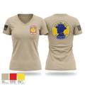 Pershing Doughboy Battalion Women's Short Sleeve V-neck Shirt - 1