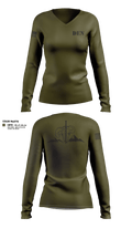 Denver Special Response Team Women's Long Sleeve V-neck Shirt - 11