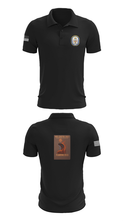Uss Carter Hall 96042318 Short Sleeve Performance Polo - 26