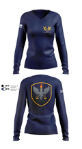 US Army Special Victims’ Counsel 25692350 Women's Long Sleeve V-neck Shirt - 4