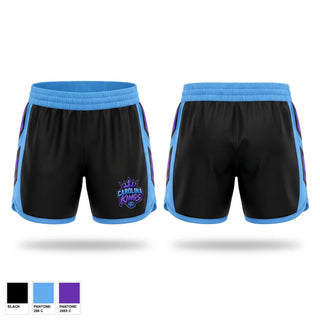 Womens Shorts, Carolina Kings, Men's Basketball, Teamtime, Team time, sublimation, custom sports apparel, team uniforms, spirit wear, spiritwear, sports uniforms, custom shirts, team store, custom team store, fundraiser sports, apparel fundraiser