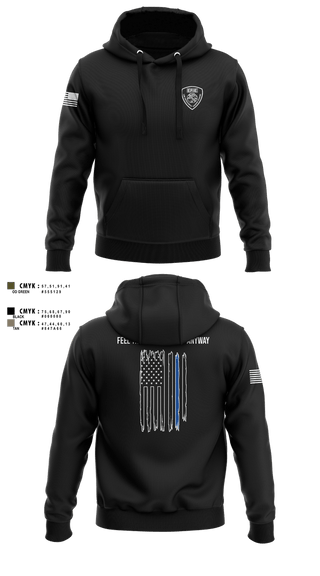 Hoodie, ECC Law Enforcement Training Academy, Police, Teamtime, Team time, sublimation, custom sports apparel, team uniforms, spirit wear, spiritwear, sports uniforms, custom shirts, team store, custom team store, fundraiser sports, apparel fundraiser