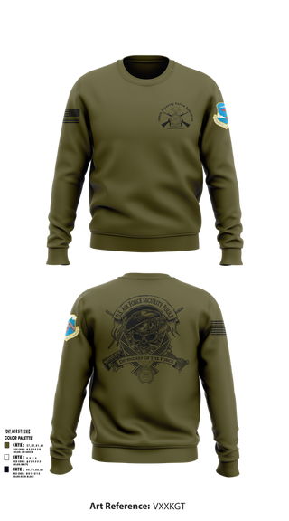 Crew Neck Sweatshirt, 380th Security Police Squadron, , Teamtime, Team time, sublimation, custom sports apparel, team uniforms, spirit wear, spiritwear, sports uniforms, custom shirts, team store, custom team store, fundraiser sports, apparel fundraiser