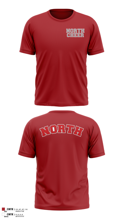 North Attleborough High School Cheer 88392583 Short Sleeve Performance Shirt - 3