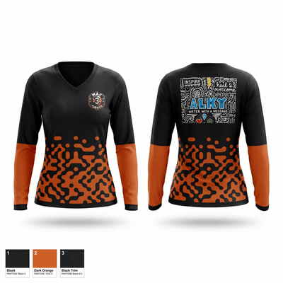 Mac 3’s 12023541 Women's Long Sleeve V-neck Shirt - 1