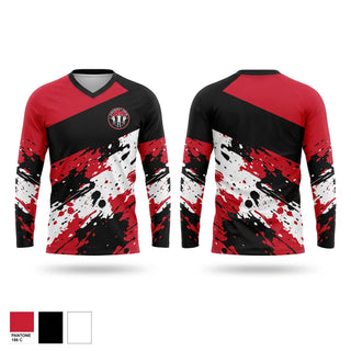 Womens Long Sleeve Vneck Shirt, Amherst Crew, Men's Soccer, Teamtime, Team time, sublimation, custom sports apparel, team uniforms, spirit wear, spiritwear, sports uniforms, custom shirts, team store, custom team store, fundraiser sports, apparel fundraiser