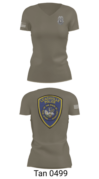 Womens Short Sleeve Vneck Shirt, Leachville Police Department, Police, Teamtime, Team time, sublimation, custom sports apparel, team uniforms, spirit wear, spiritwear, sports uniforms, custom shirts, team store, custom team store, fundraiser sports, apparel fundraiser