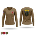 C-CO 2-70AR Women's Long Sleeve V-neck Shirt - 1