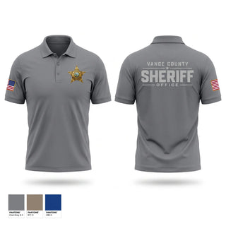 Short Sleeve Performance Polo, Vance County Sheriff Office, Police, Teamtime, Team time, sublimation, custom sports apparel, team uniforms, spirit wear, spiritwear, sports uniforms, custom shirts, team store, custom team store, fundraiser sports, apparel fundraiser