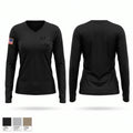 C CO, 304th ESB-E Women's Long Sleeve V-neck Shirt - 1