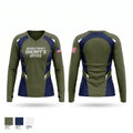 Bergen County Sheriffs Office Women's Long Sleeve V-neck Shirt - 1