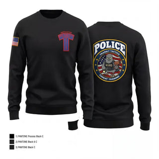 Crew Neck Sweatshirt, NYPD THREAT, Police, Teamtime, Team time, sublimation, custom sports apparel, team uniforms, spirit wear, spiritwear, sports uniforms, custom shirts, team store, custom team store, fundraiser sports, apparel fundraiser