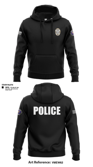 Hoodie, Farmersville Police, Police, Teamtime, Team time, sublimation, custom sports apparel, team uniforms, spirit wear, spiritwear, sports uniforms, custom shirts, team store, custom team store, fundraiser sports, apparel fundraiser
