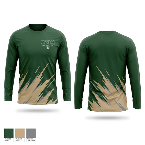 Long Sleeve Performance Shirt, Venice Indians, , Teamtime, Team time, sublimation, custom sports apparel, team uniforms, spirit wear, spiritwear, sports uniforms, custom shirts, team store, custom team store, fundraiser sports, apparel fundraiser